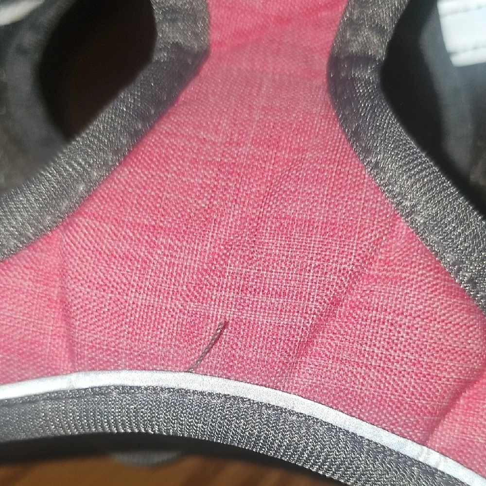 Pink & Grey Reflective Pet Harness Size Xsmall
